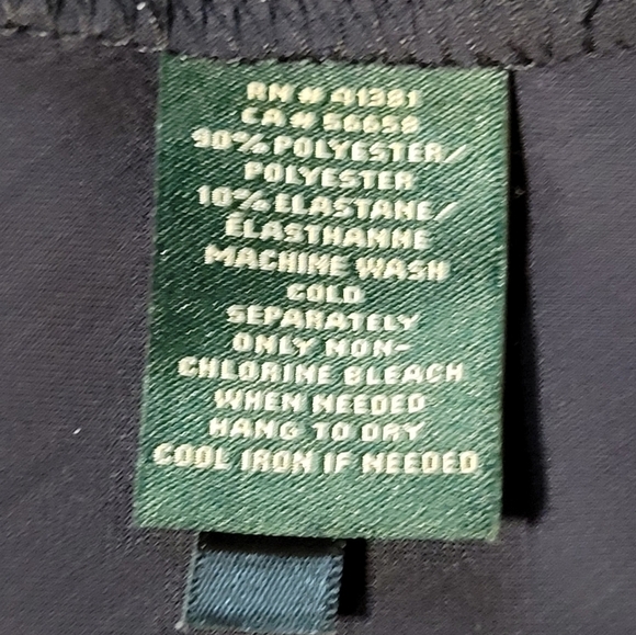 Lauren Ralph Lauren Jumpsuit Size 20W Navy Cold Shoulder Wide Leg Jersey Stretch - Picture 5 of 6